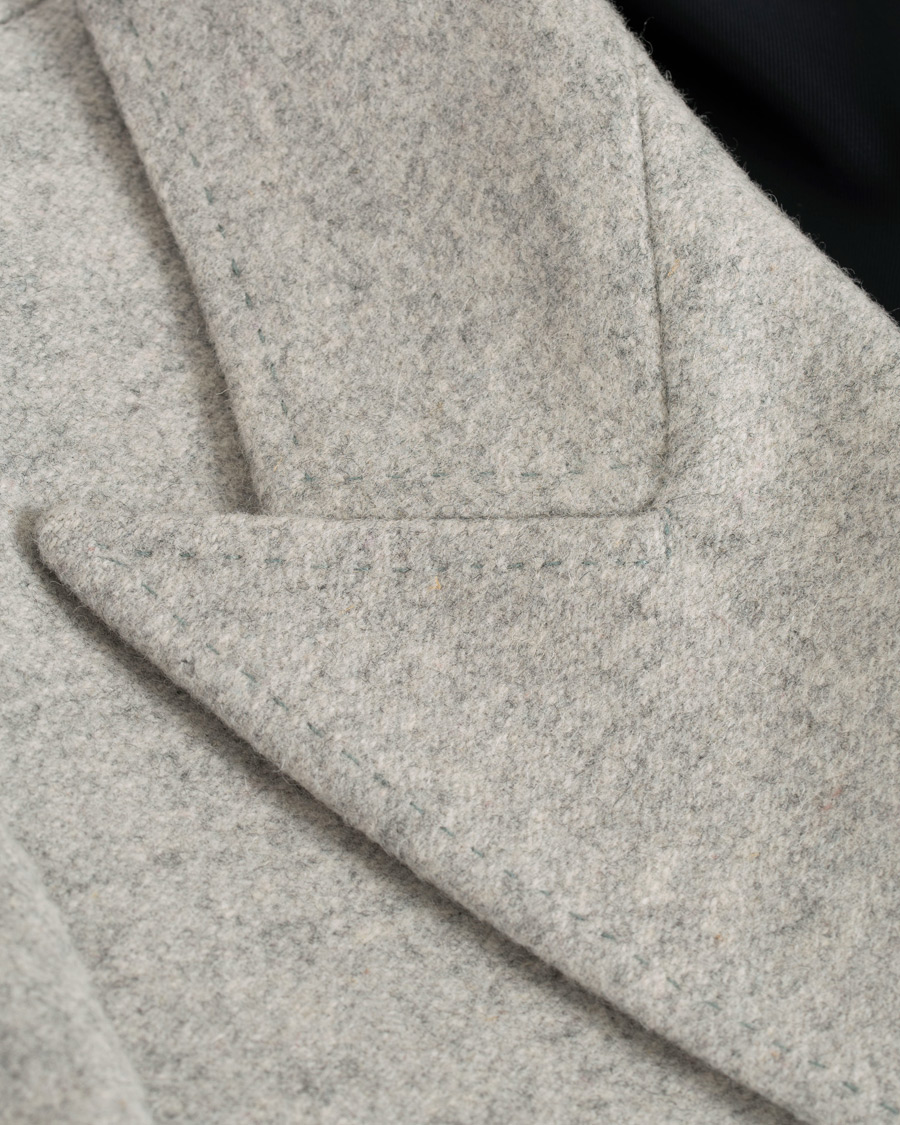 Homme | Manteaux Et Vestes | Tiger of Sweden | Seder Peak Lapel Wool/Cashmere Coat Light Grey Melange