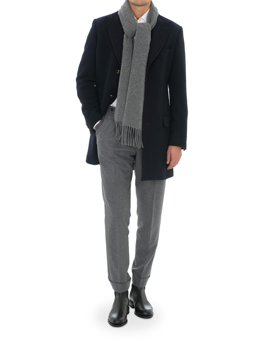 Homme | Tiger of Sweden Berg Wool/Cashmere Scarf Grey | Tiger of Sweden | Berg Wool/Cashmere Scarf Grey