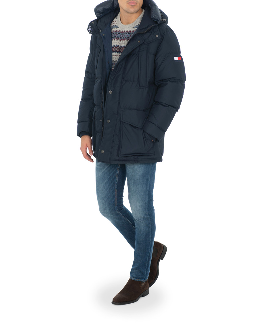 Homme | Manteaux Et Vestes | Tommy Hilfiger | Hooded Down Parka Sky Captain