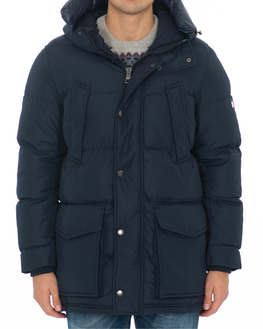 Homme | Manteaux Et Vestes | Tommy Hilfiger | Hooded Down Parka Sky Captain