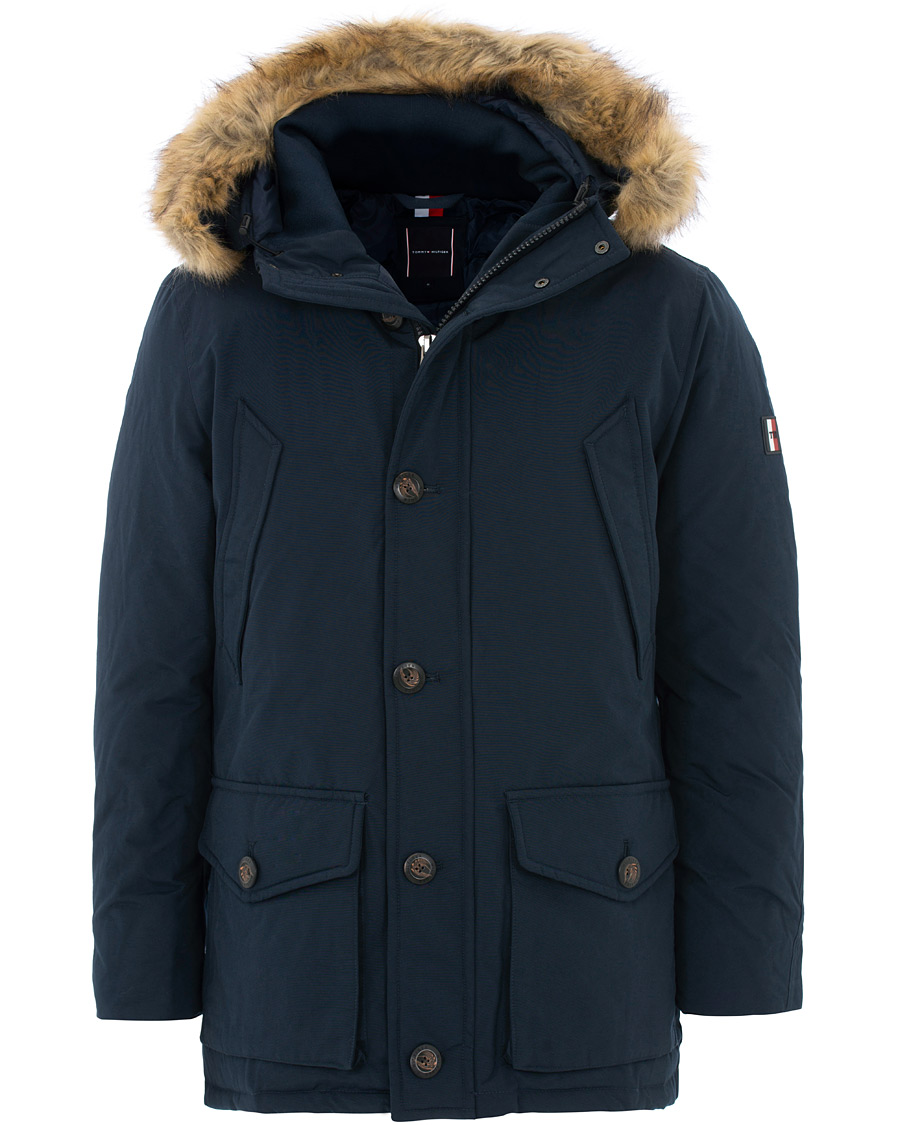 Homme | Manteaux Et Vestes | Tommy Hilfiger | Hampton Down Fake Fur Parka Sky Captain