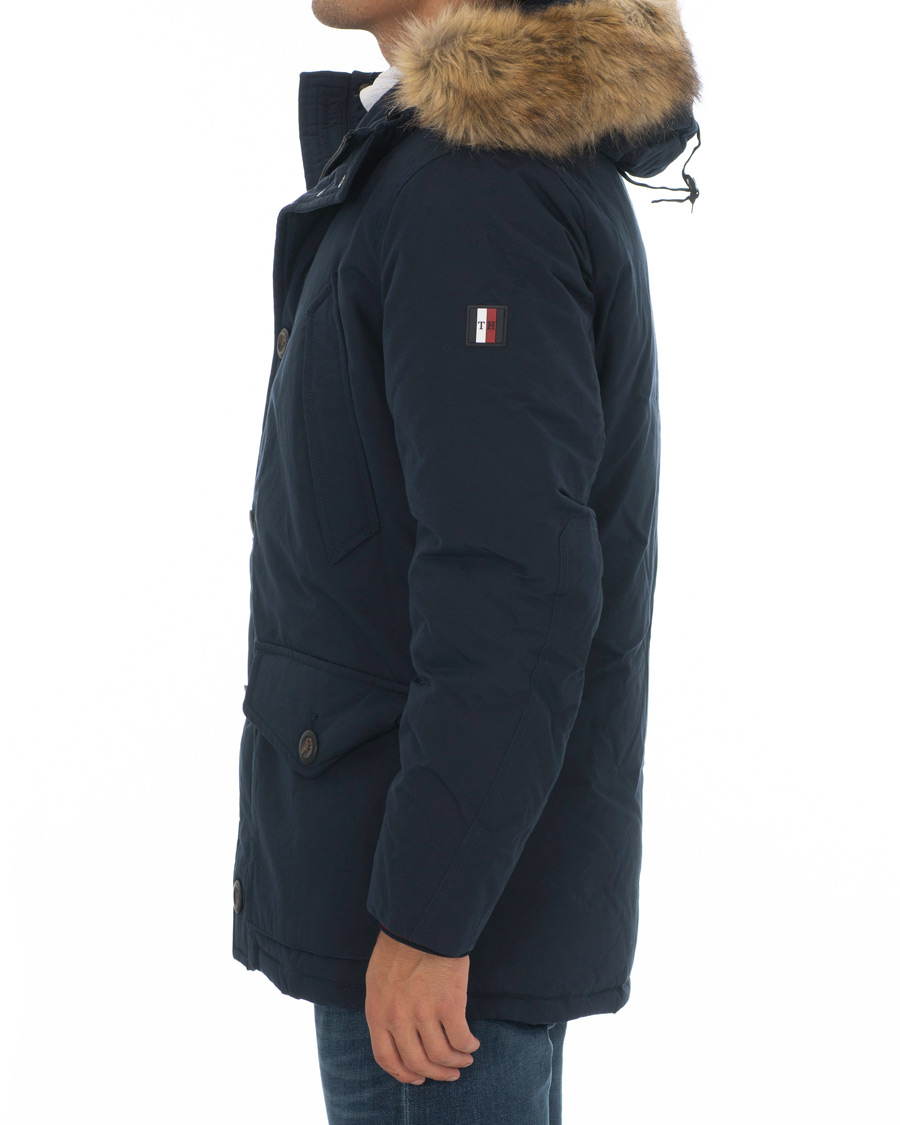 Homme | Manteaux Et Vestes | Tommy Hilfiger | Hampton Down Fake Fur Parka Sky Captain