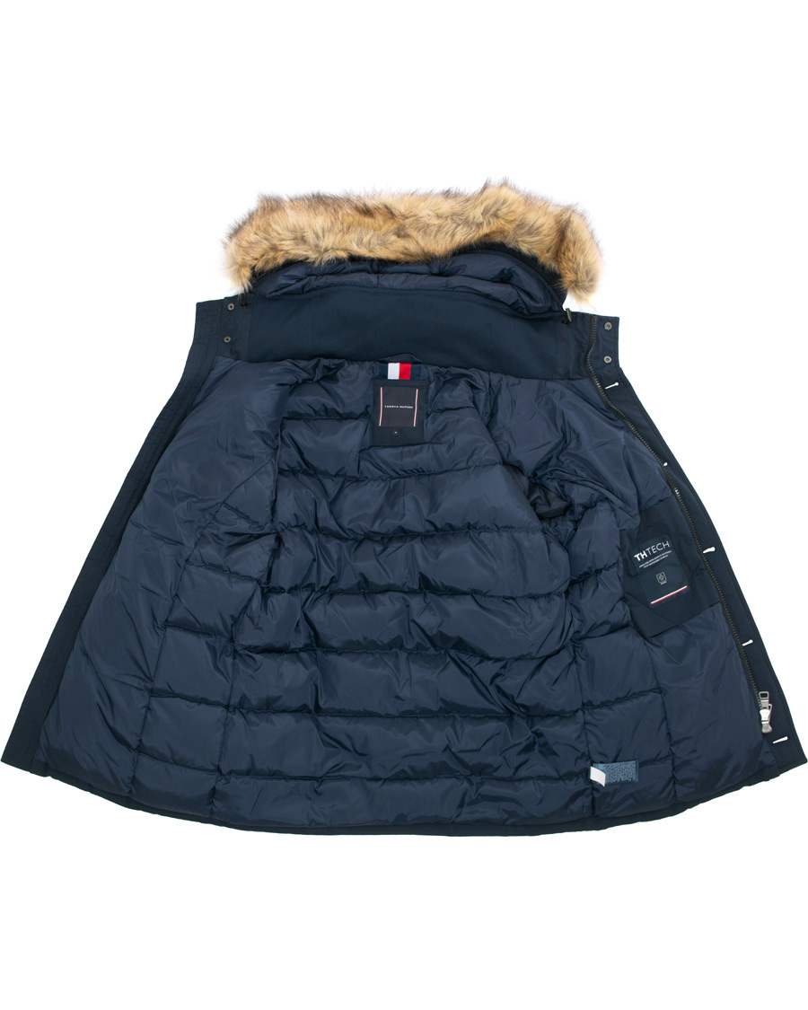 Homme | Manteaux Et Vestes | Tommy Hilfiger | Hampton Down Fake Fur Parka Sky Captain