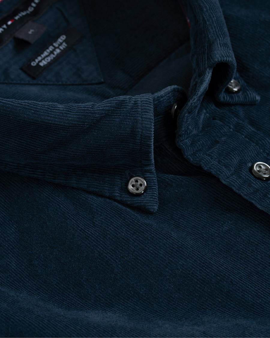 Heren | Overhemden | Tommy Hilfiger | Garment Dyed Corduroy Shirt Navy