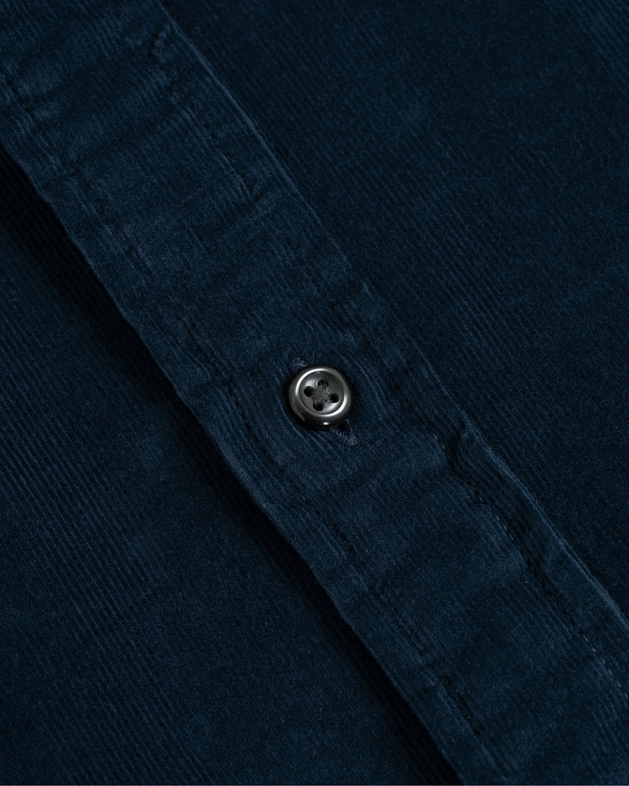 Heren | Overhemden | Tommy Hilfiger | Garment Dyed Corduroy Shirt Navy