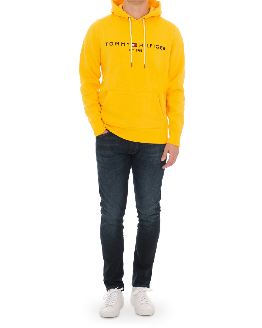 Heren | Truien | Tommy Hilfiger | Logo Hoodie Spectra Yellow