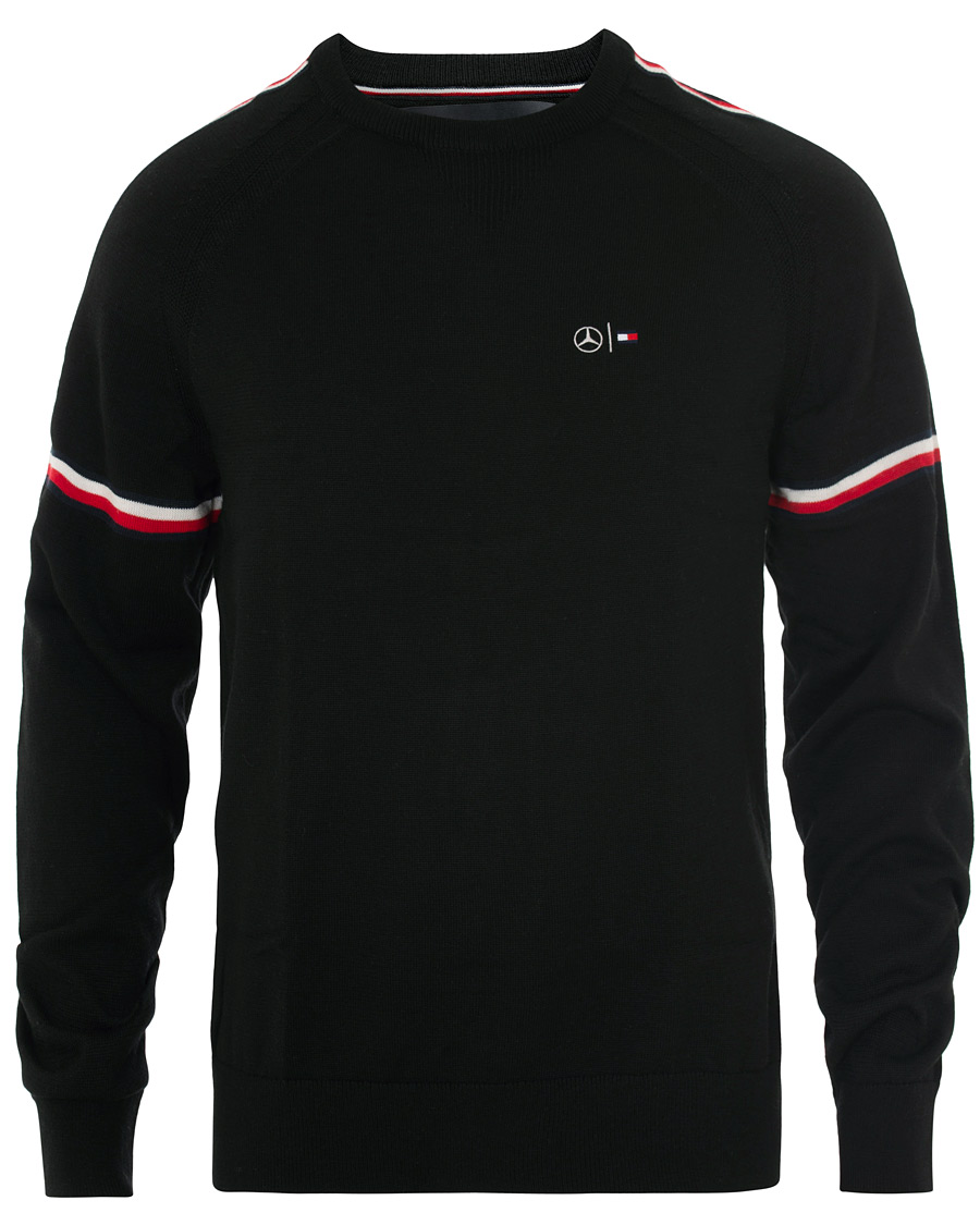 Homme | Pulls Et Tricots | Tommy Hilfiger | Mercedes Benz Stripe Sweatshirt Jet Black