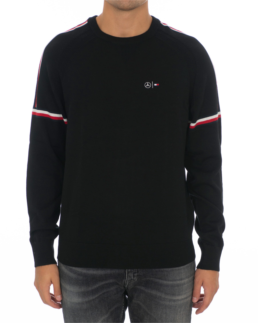 Homme | Pulls Et Tricots | Tommy Hilfiger | Mercedes Benz Stripe Sweatshirt Jet Black