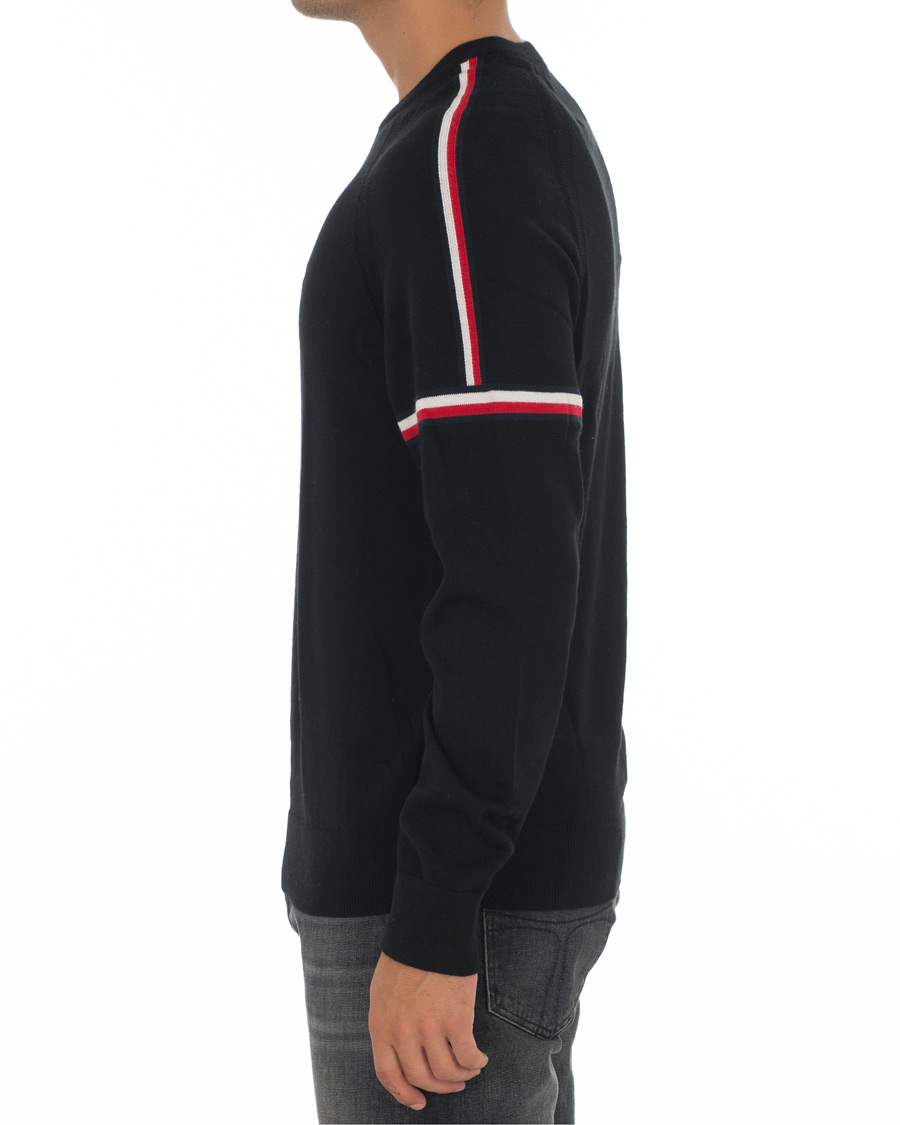 Homme | Pulls Et Tricots | Tommy Hilfiger | Mercedes Benz Stripe Sweatshirt Jet Black