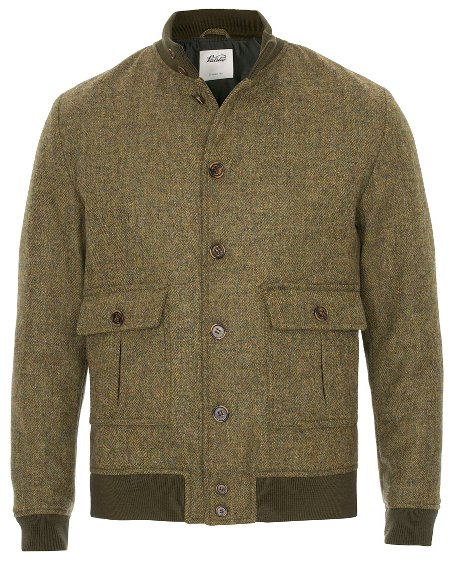 Homme | Manteaux Et Vestes | Valstar | Valstarino Fox Flannel Tweed Jacket Green