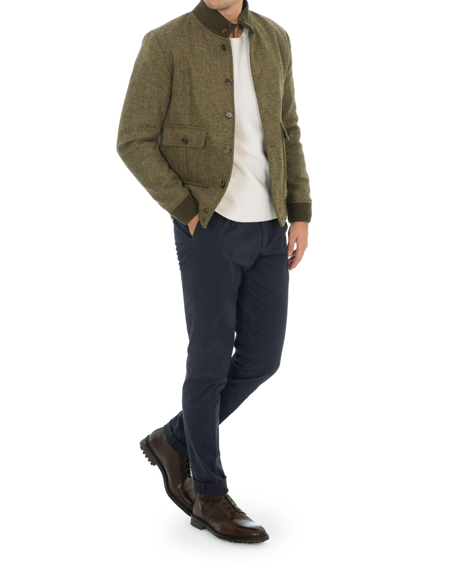 Homme | Manteaux Et Vestes | Valstar | Valstarino Fox Flannel Tweed Jacket Green