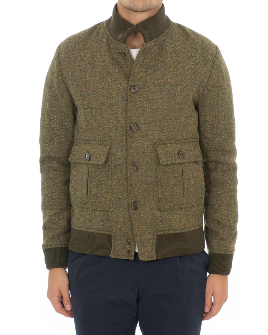 Homme | Manteaux Et Vestes | Valstar | Valstarino Fox Flannel Tweed Jacket Green