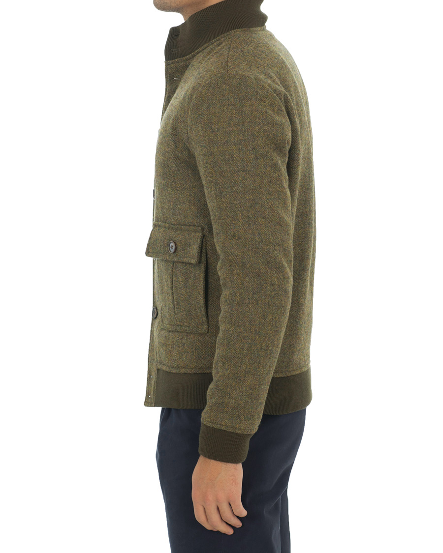 Homme | Manteaux Et Vestes | Valstar | Valstarino Fox Flannel Tweed Jacket Green