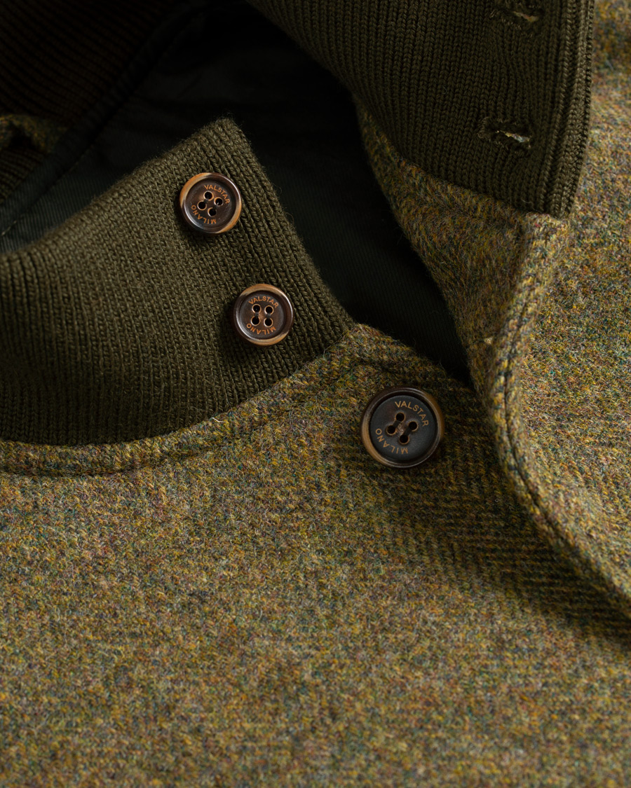 Homme | Manteaux Et Vestes | Valstar | Valstarino Fox Flannel Tweed Jacket Green