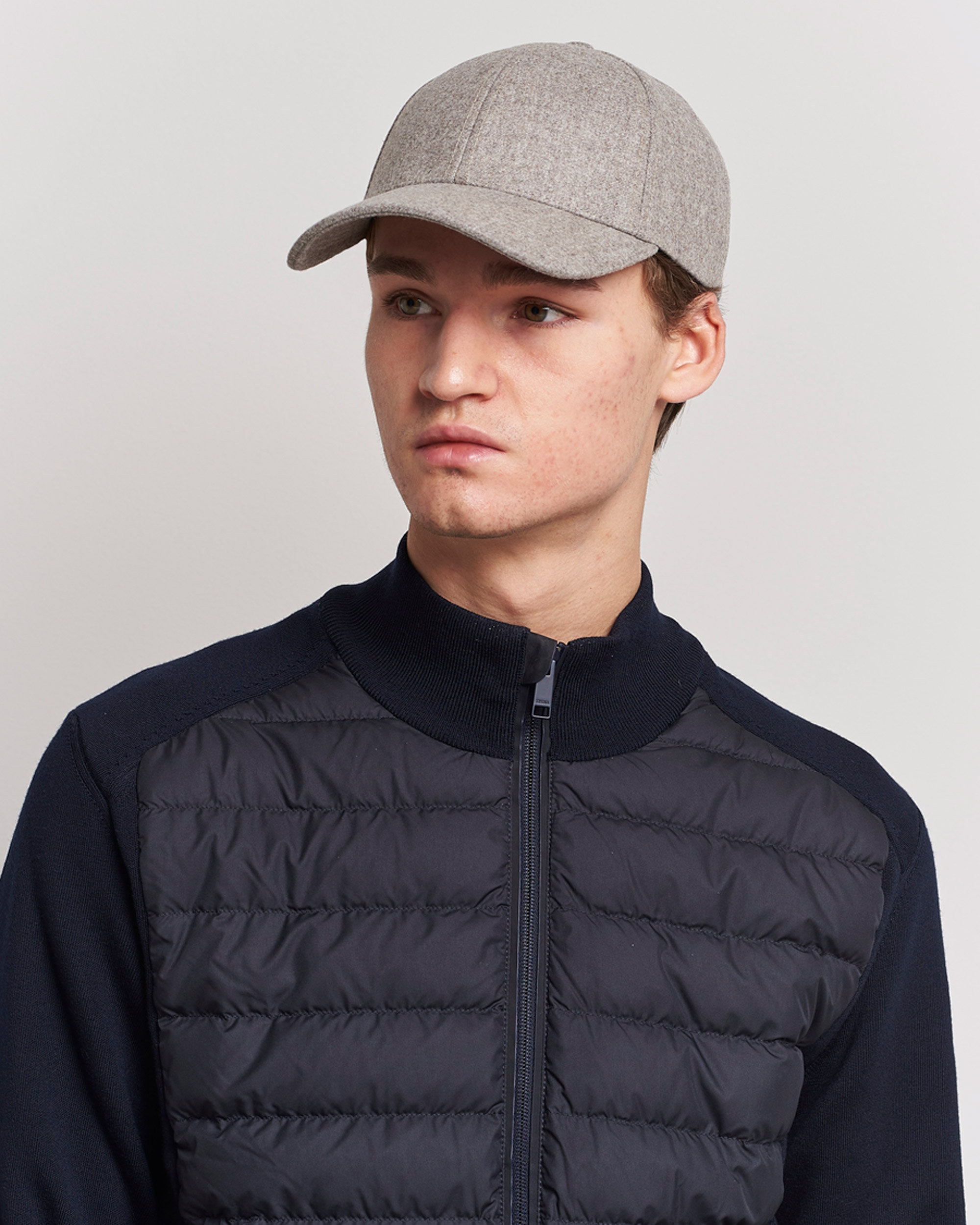 Homme | Varsity Headwear Flannel Baseball Cap Umber Beige | Varsity Headwear | Flannel Baseball Cap Umber Beige