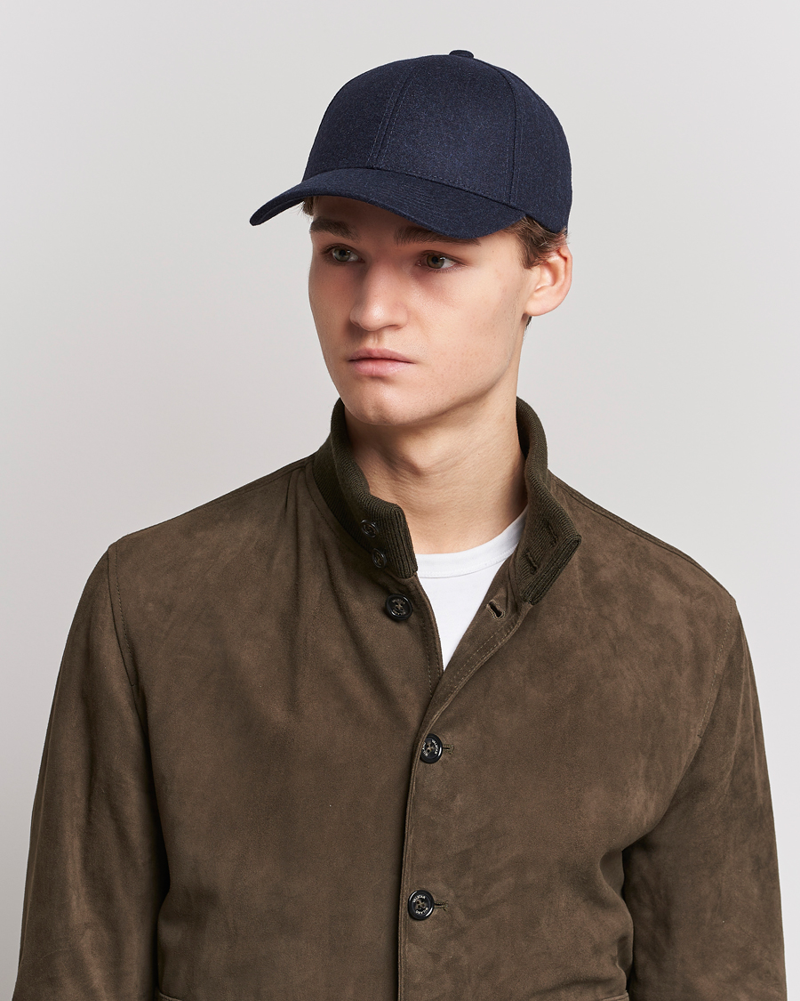 Heren | Hoeden en petten | Varsity Headwear | Flannel Baseball Cap Dark Navy