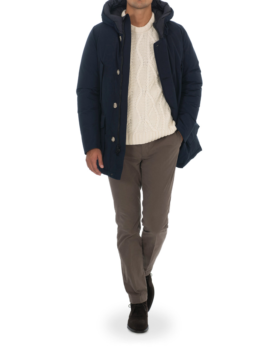 Homme | Manteaux Et Vestes | Woolrich | Arctic Parka No Fur Melton Blue