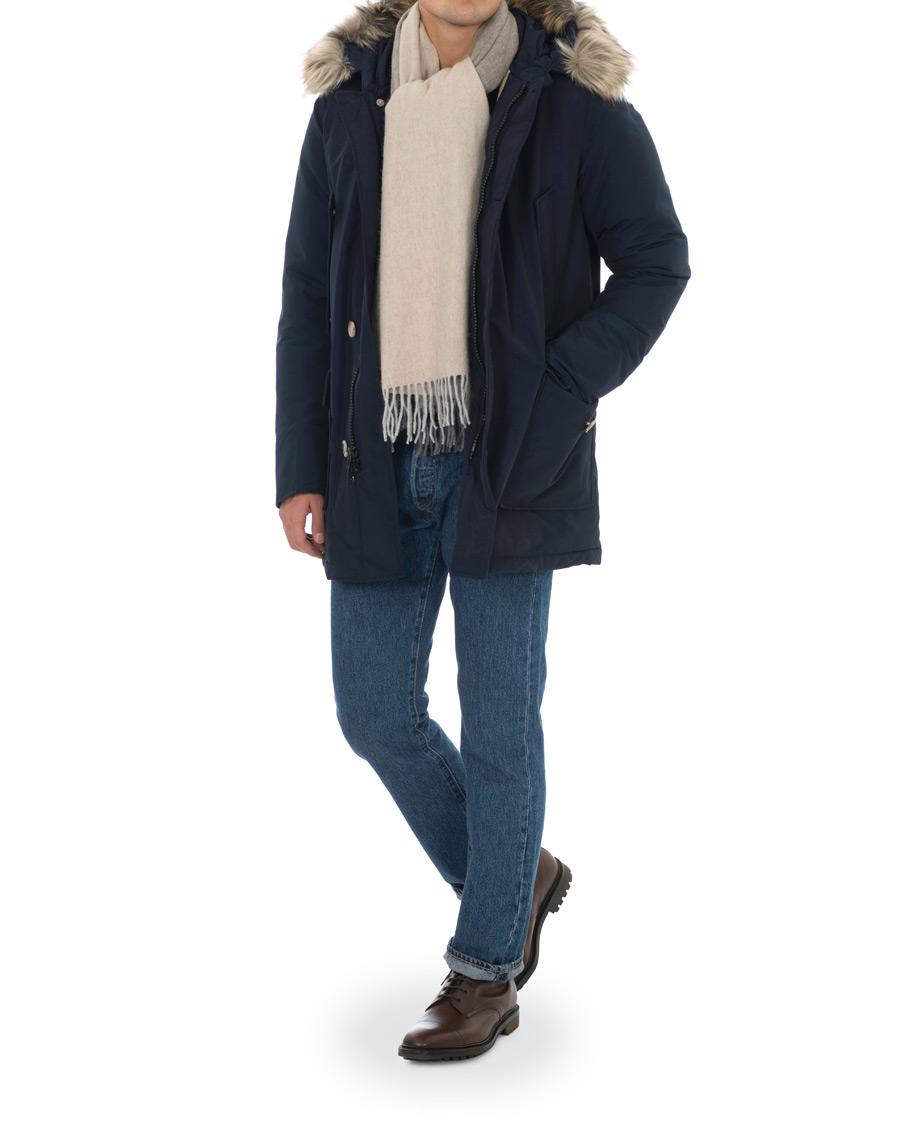Homme | Manteaux Et Vestes | Woolrich | Artic Parka Fake Fur Melton Blue