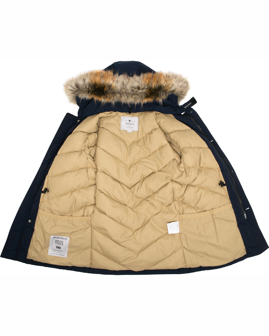 Homme | Manteaux Et Vestes | Woolrich | Artic Parka Fake Fur Melton Blue