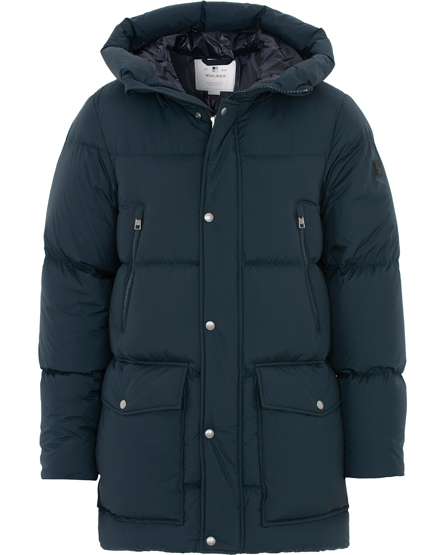 Heren | Jassen | Woolrich | Sierra Supreme Down Long Jacket Melton Blue
