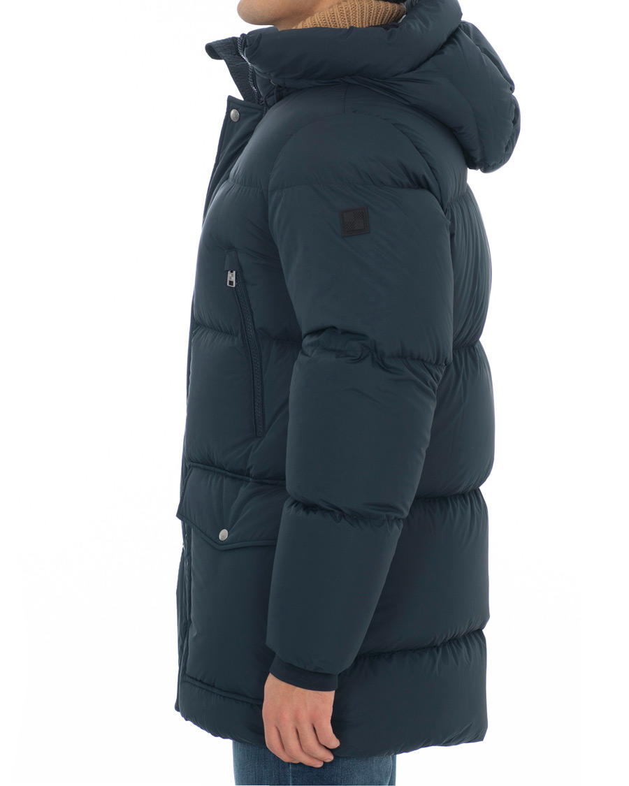 Heren | Jassen | Woolrich | Sierra Supreme Down Long Jacket Melton Blue