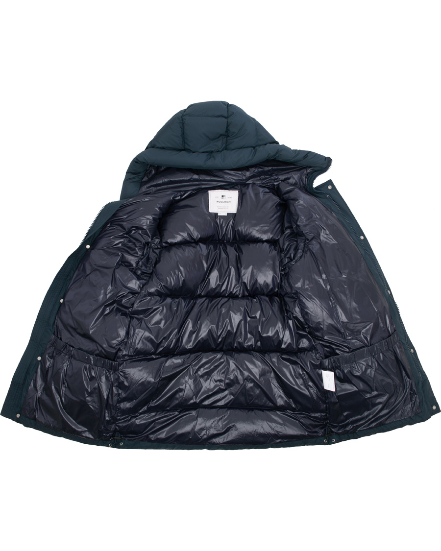Heren | Jassen | Woolrich | Sierra Supreme Down Long Jacket Melton Blue