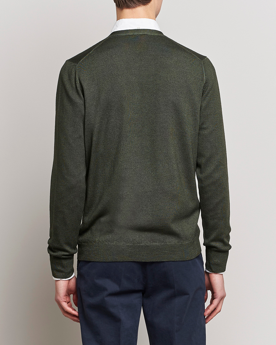 Homme | Pulls Et Tricots | Gran Sasso | Vintage Merino Fashion Fit Cardigan Green