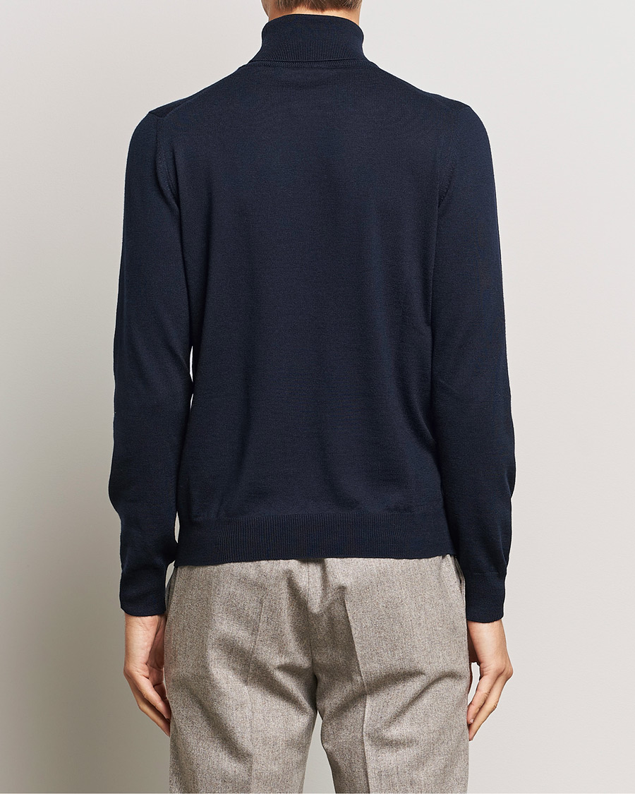 Homme | Pulls Et Tricots | Gran Sasso | Merino Fashion Fit Rollneck Navy