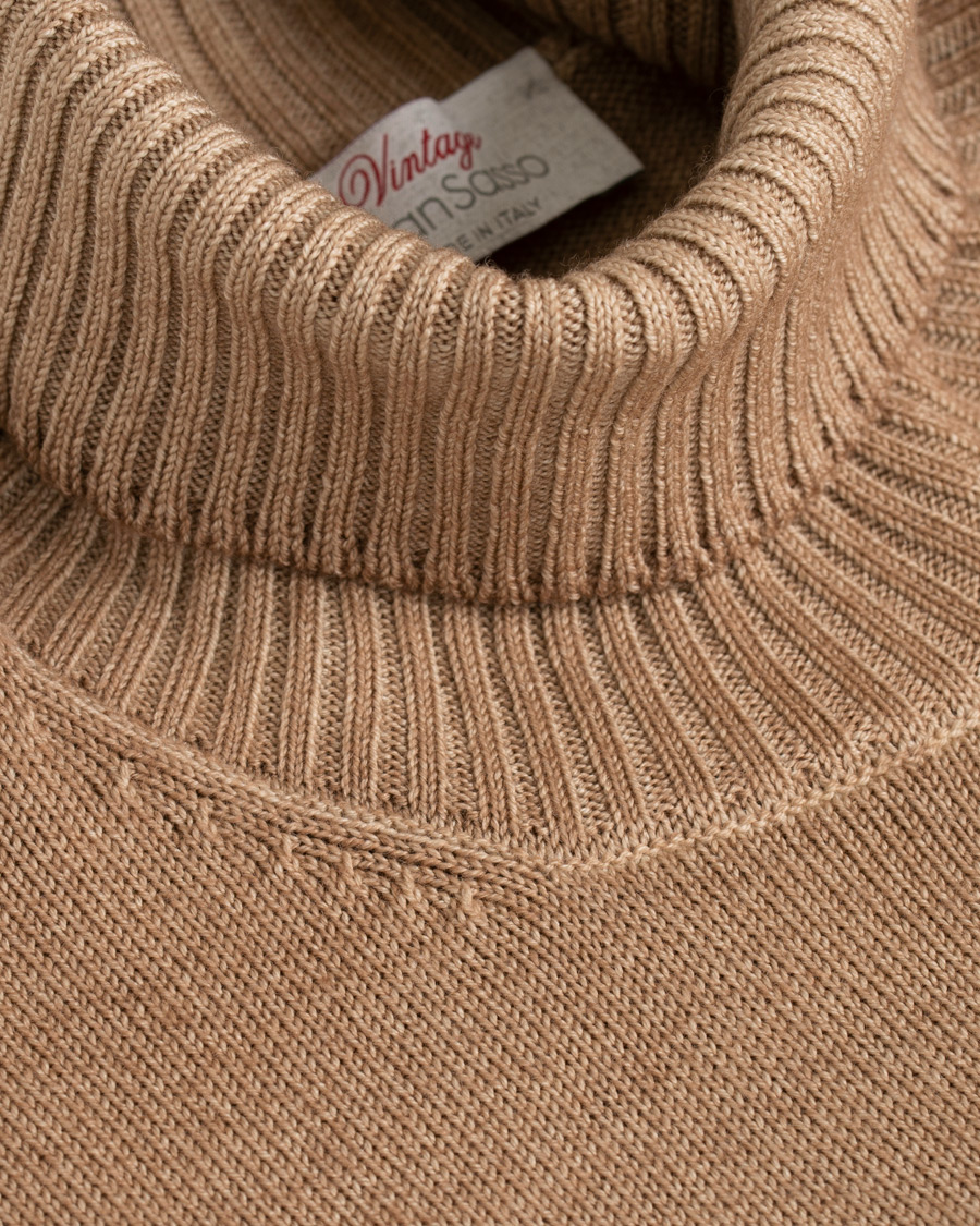 Homme | Pulls Et Tricots | Gran Sasso | Vintage Merino Knitted Rollneck Camel