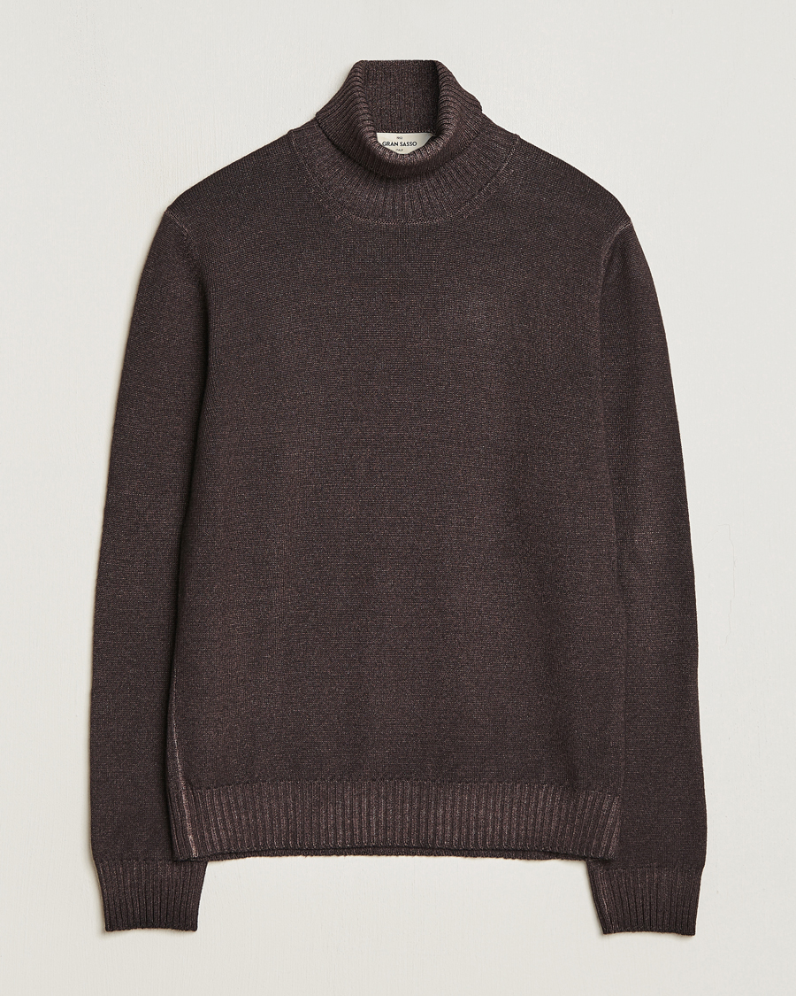 Homme | Pulls Et Tricots | Gran Sasso | Vintage Merino Fashion Fit Polo Brown