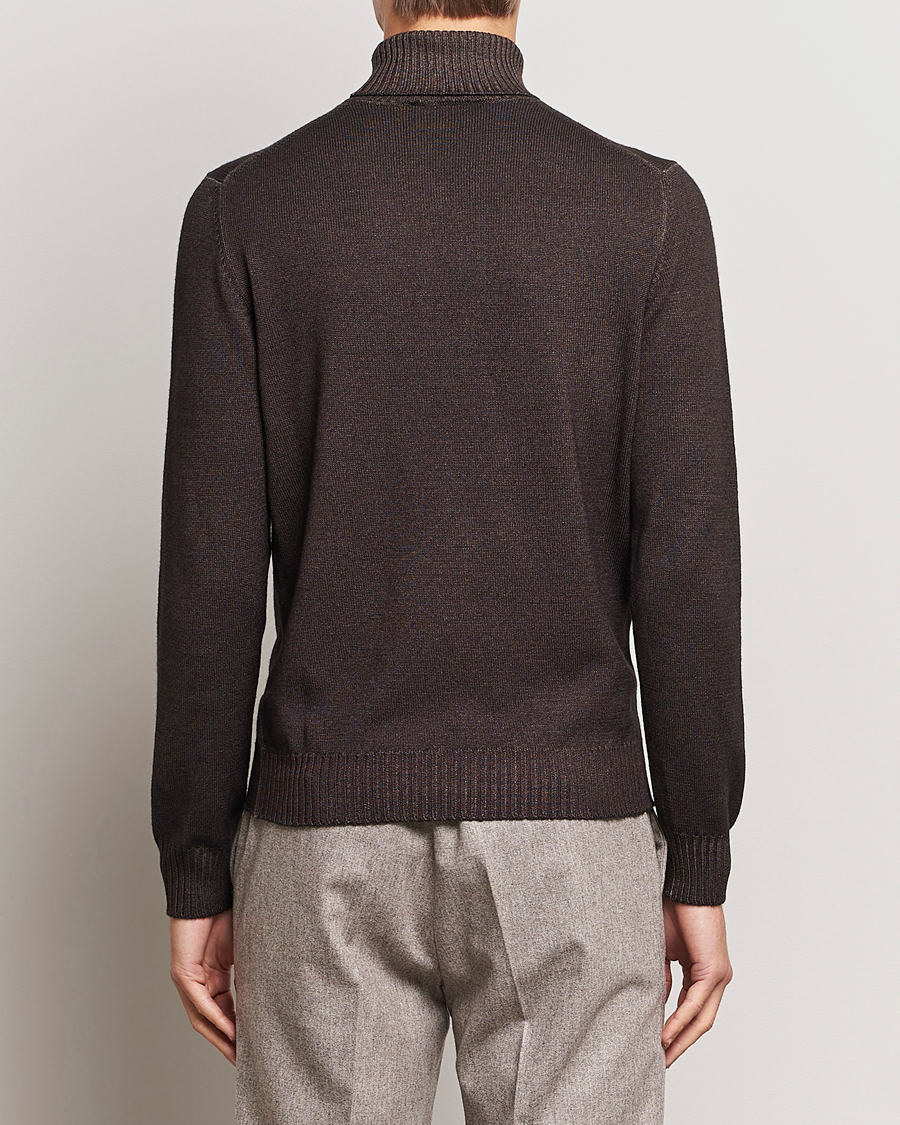 Homme | Pulls Et Tricots | Gran Sasso | Vintage Merino Fashion Fit Polo Brown