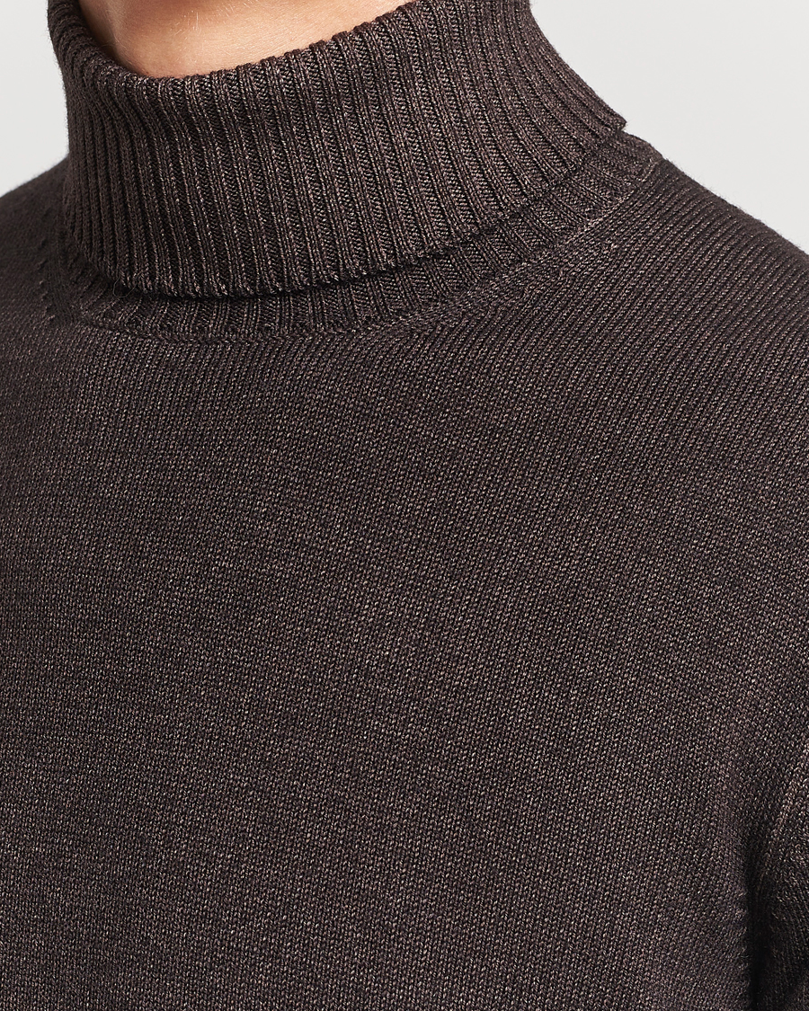 Homme | Pulls Et Tricots | Gran Sasso | Vintage Merino Fashion Fit Polo Brown