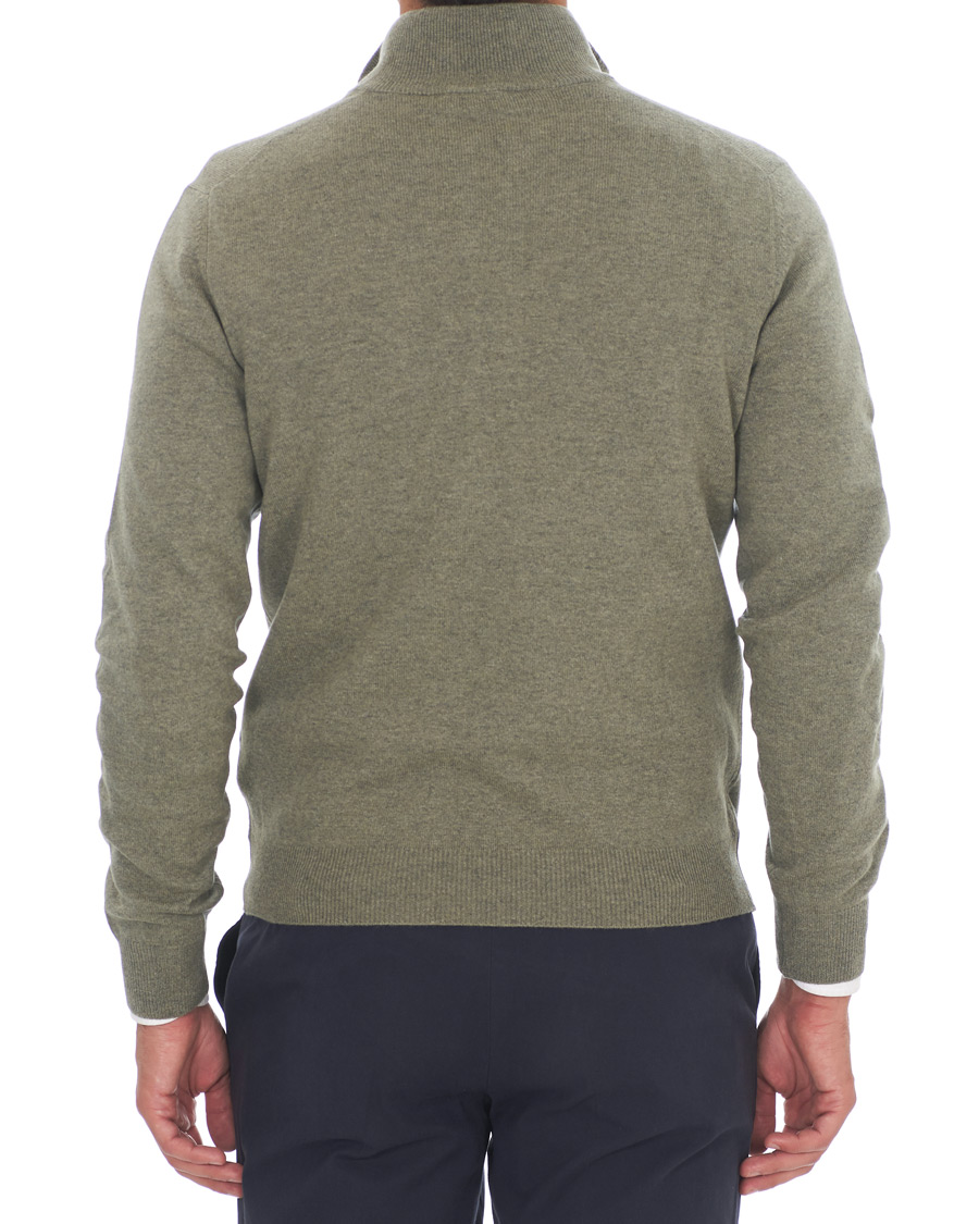 Homme | Pulls Et Tricots | Gran Sasso | Wool/Cashmere Half Zip Green