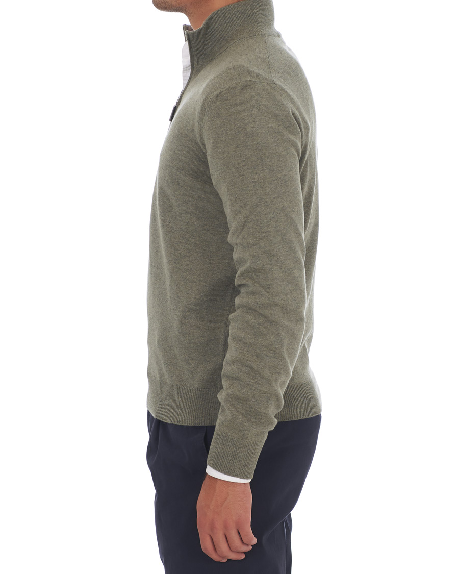 Homme | Pulls Et Tricots | Gran Sasso | Wool/Cashmere Half Zip Green