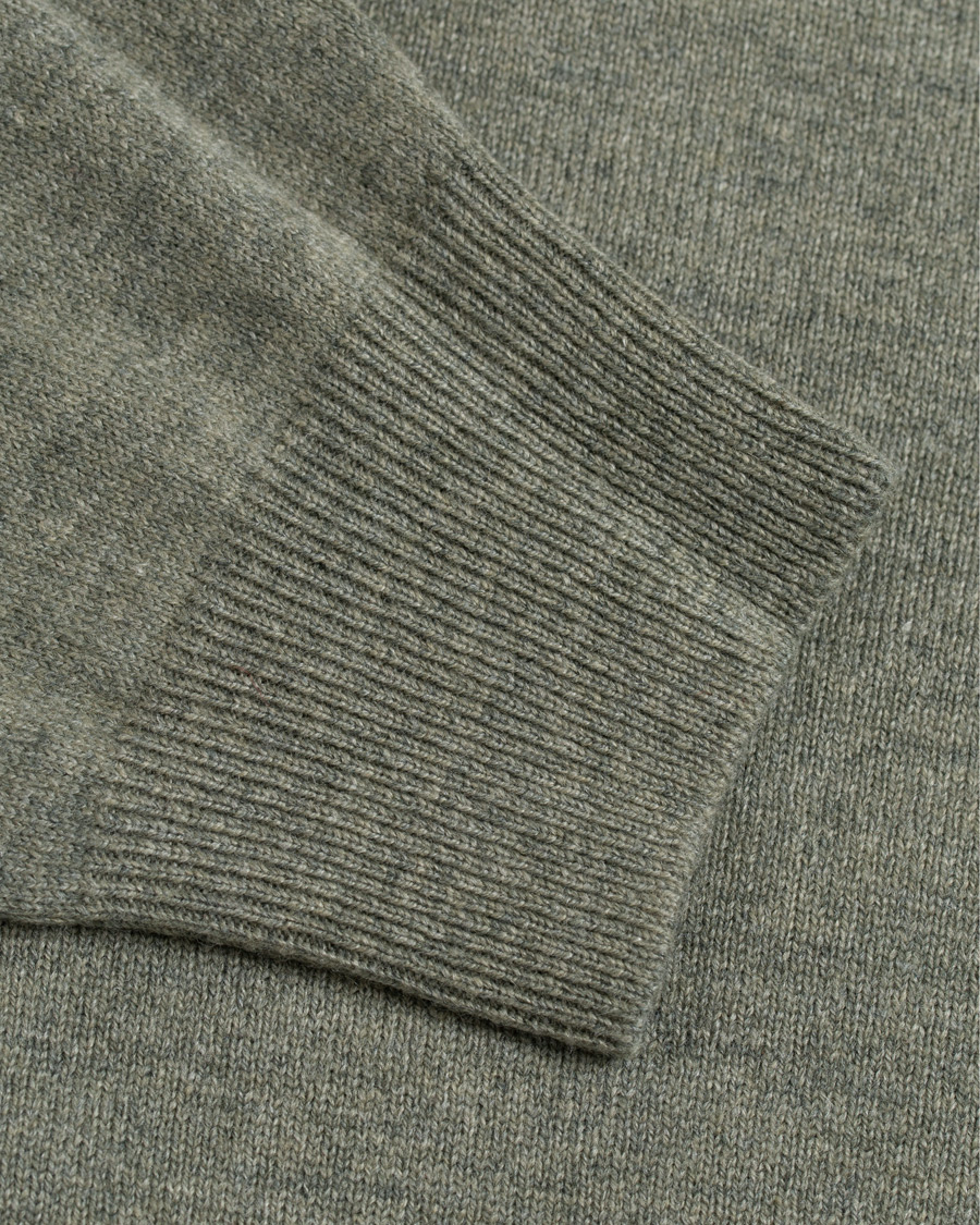 Homme | Pulls Et Tricots | Gran Sasso | Wool/Cashmere Half Zip Green