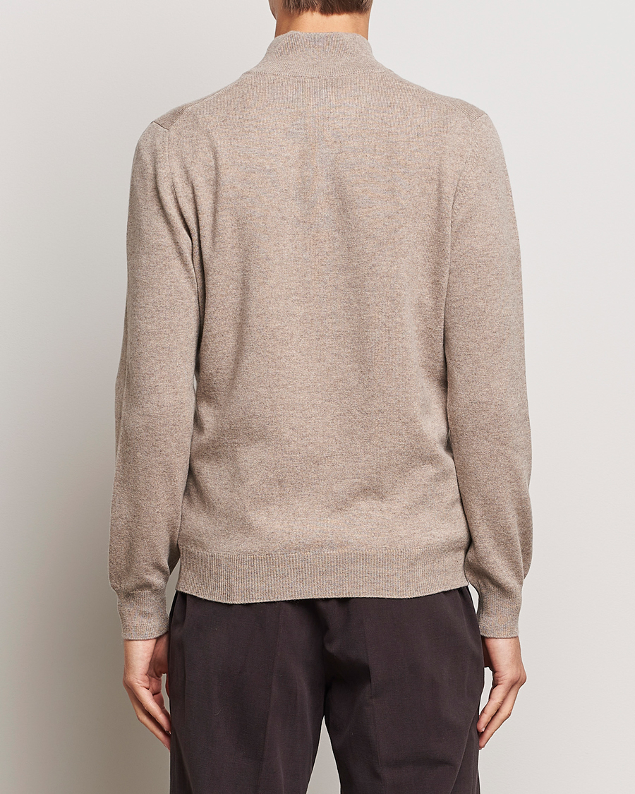 Homme | Pulls Et Tricots | Gran Sasso | Wool/Cashmere Half Zip Beige