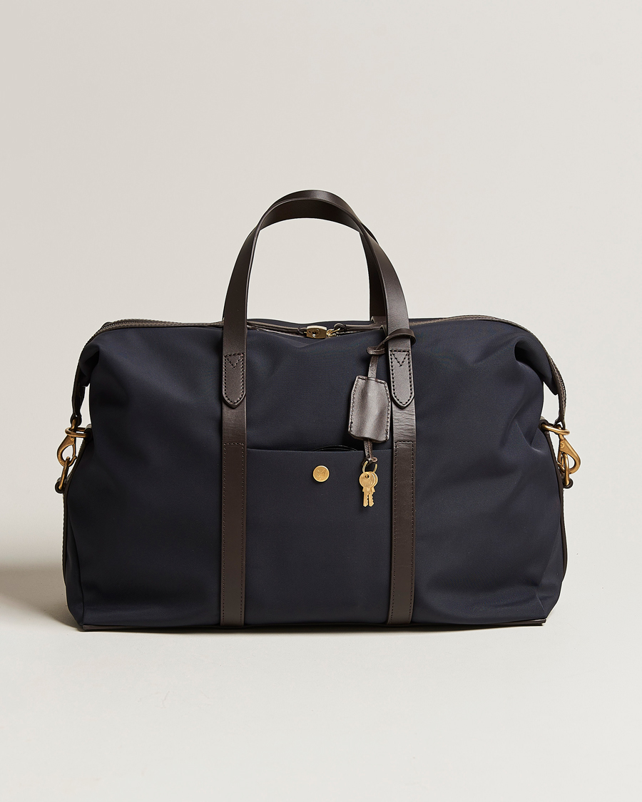 Heren | Tassen | Mismo | M/S Avail 48h Nylon Weekendbag Navy/Dark Brown