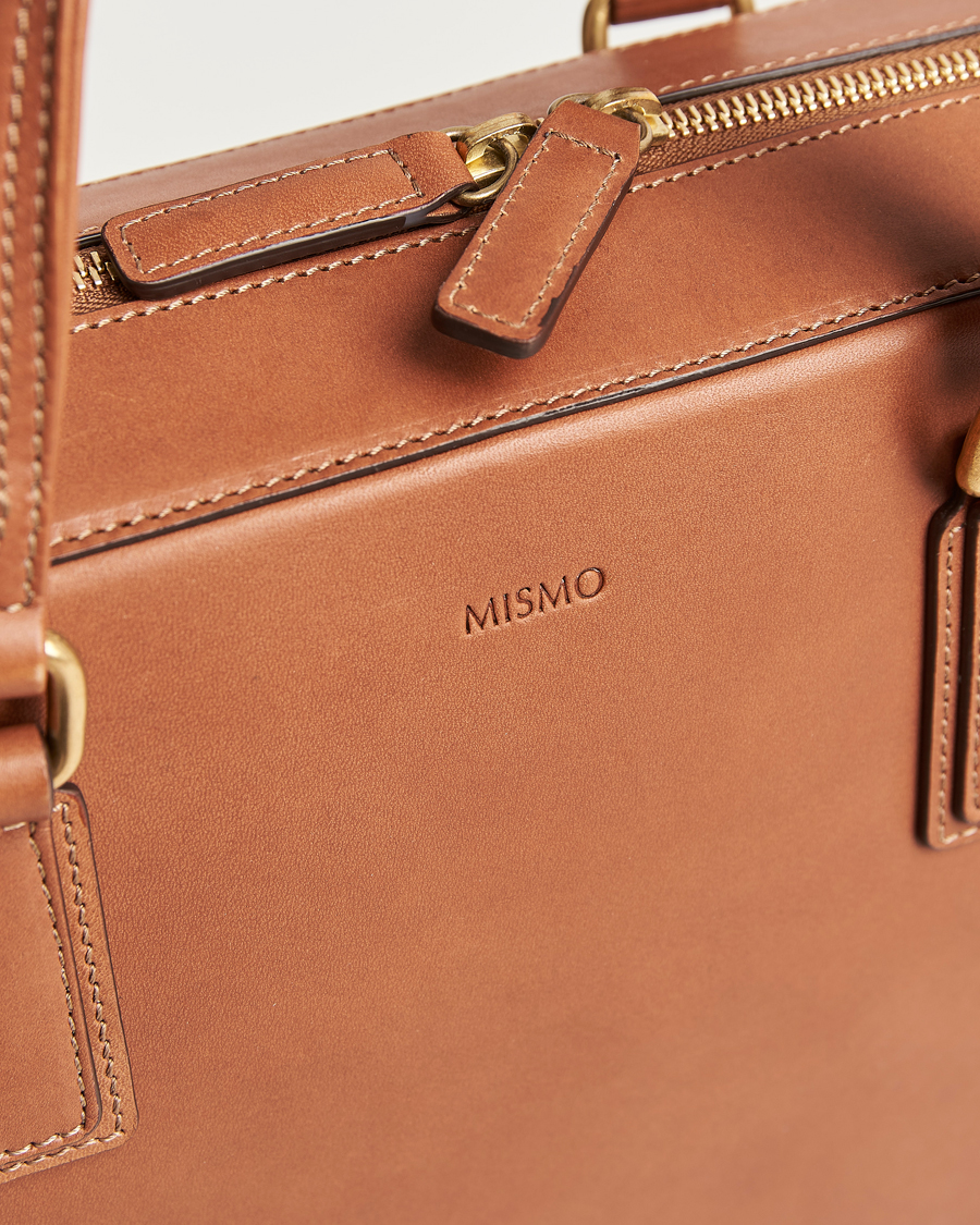 Heren | Tassen | Mismo | Morris Full Grain Leather Briefcase Tabac