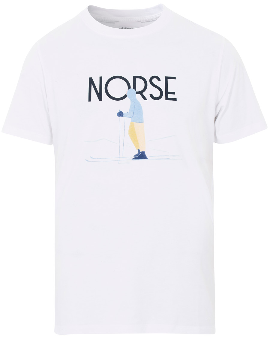Homme | T-shirts | Norse Projects | Daniel Frost Standing Skier Printed Tee White