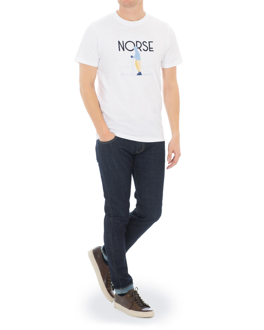 Homme | T-shirts | Norse Projects | Daniel Frost Standing Skier Printed Tee White
