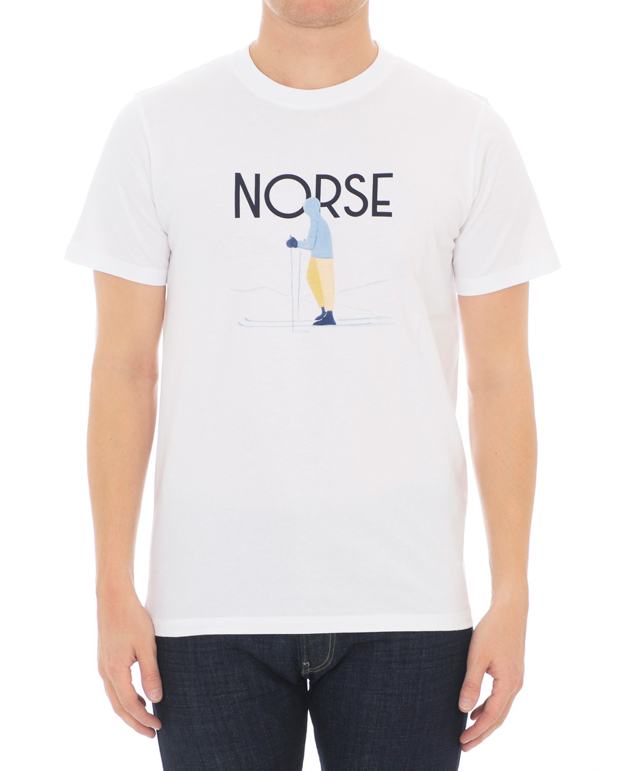Homme | T-shirts | Norse Projects | Daniel Frost Standing Skier Printed Tee White