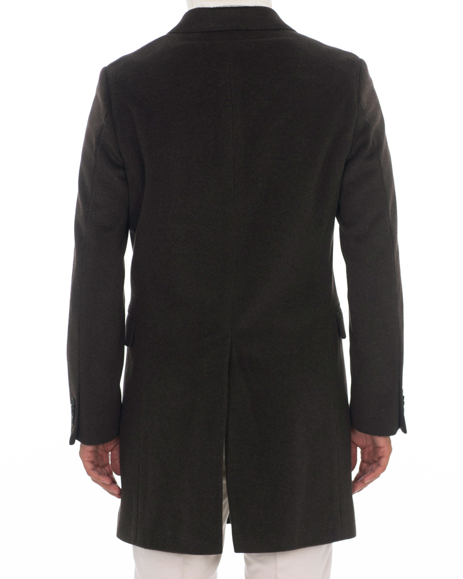 Heren | Jassen | Oscar Jacobson | Sebastian Wool/Cashmere Double Breasted Coat Brown