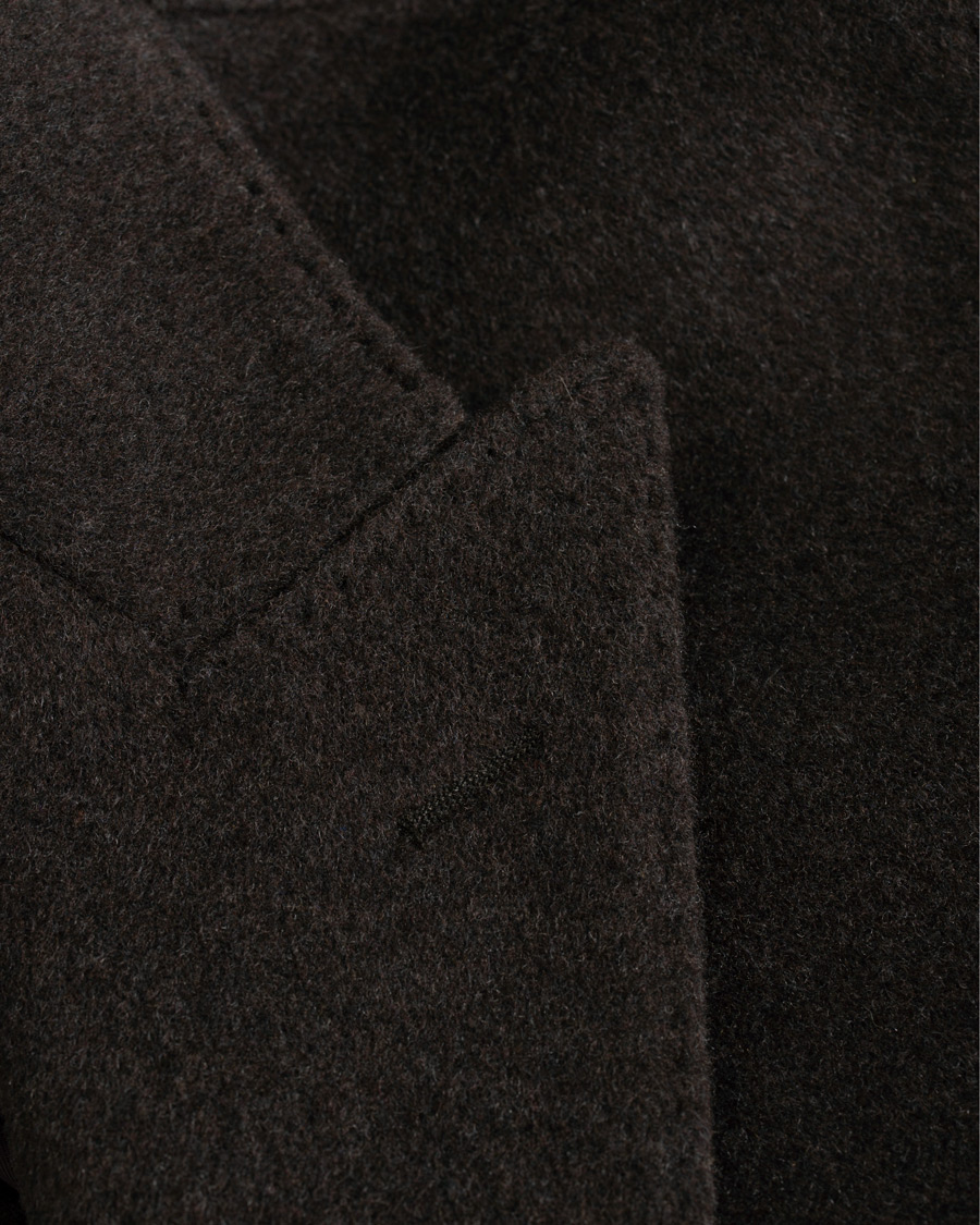Heren | Jassen | Oscar Jacobson | Sebastian Wool/Cashmere Double Breasted Coat Brown