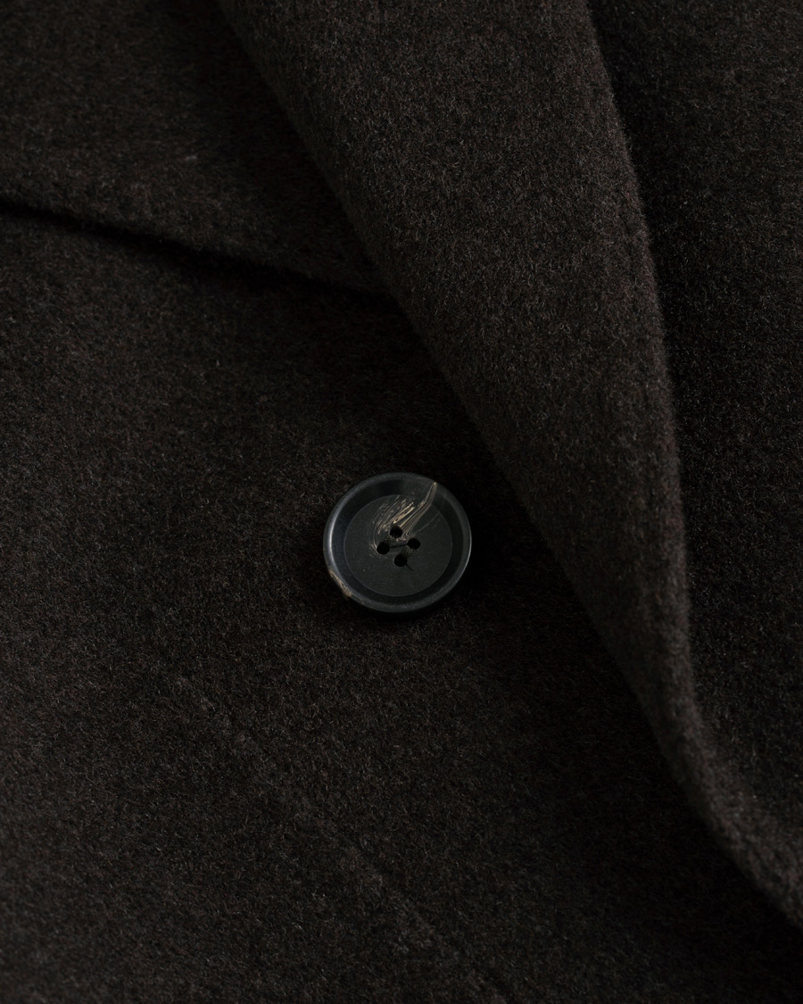 Heren | Jassen | Oscar Jacobson | Sebastian Wool/Cashmere Double Breasted Coat Brown