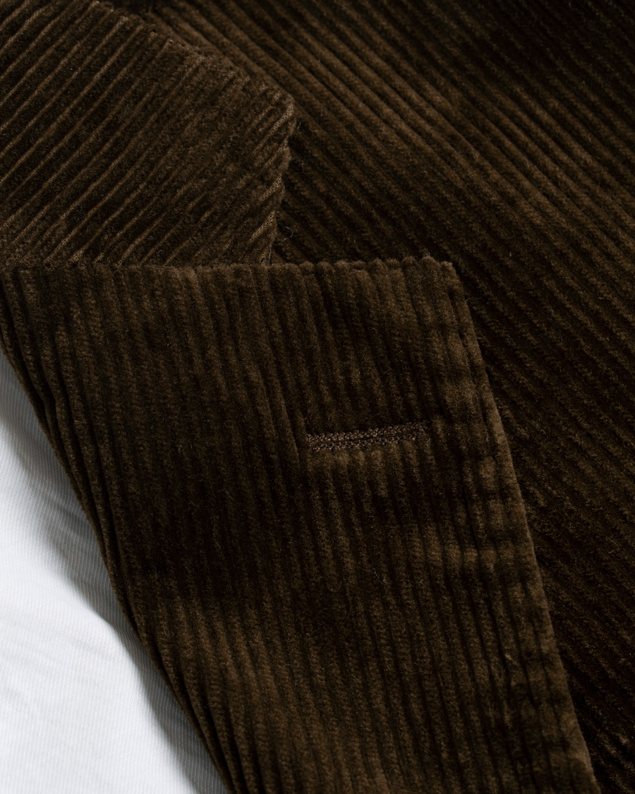Homme | Blazers | Oscar Jacobson | Einar Patch Pocket Corduroy Blazer Tobacco