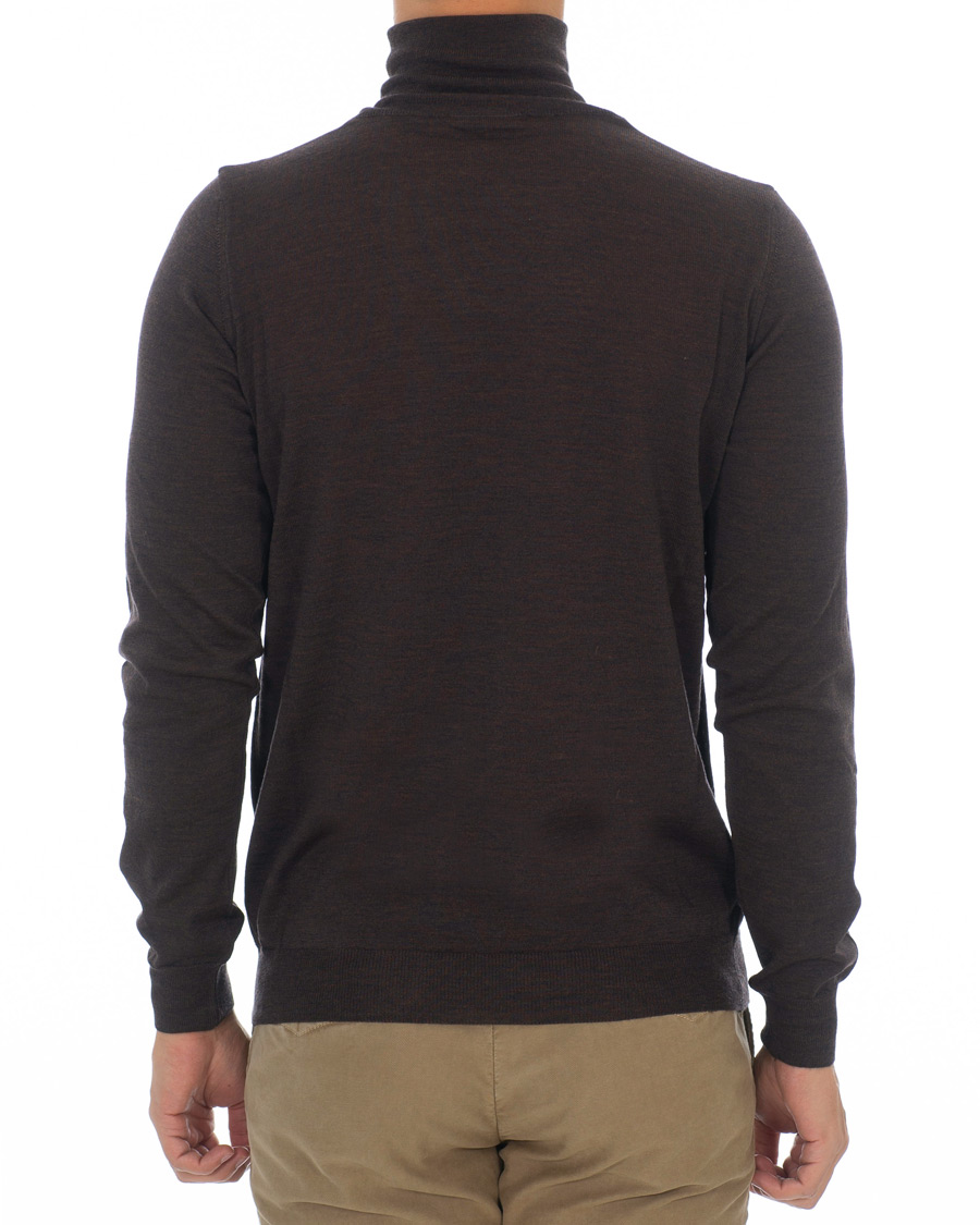 Heren | Truien | Oscar Jacobson | Cole Extra Fine Merino Rollneck Brown