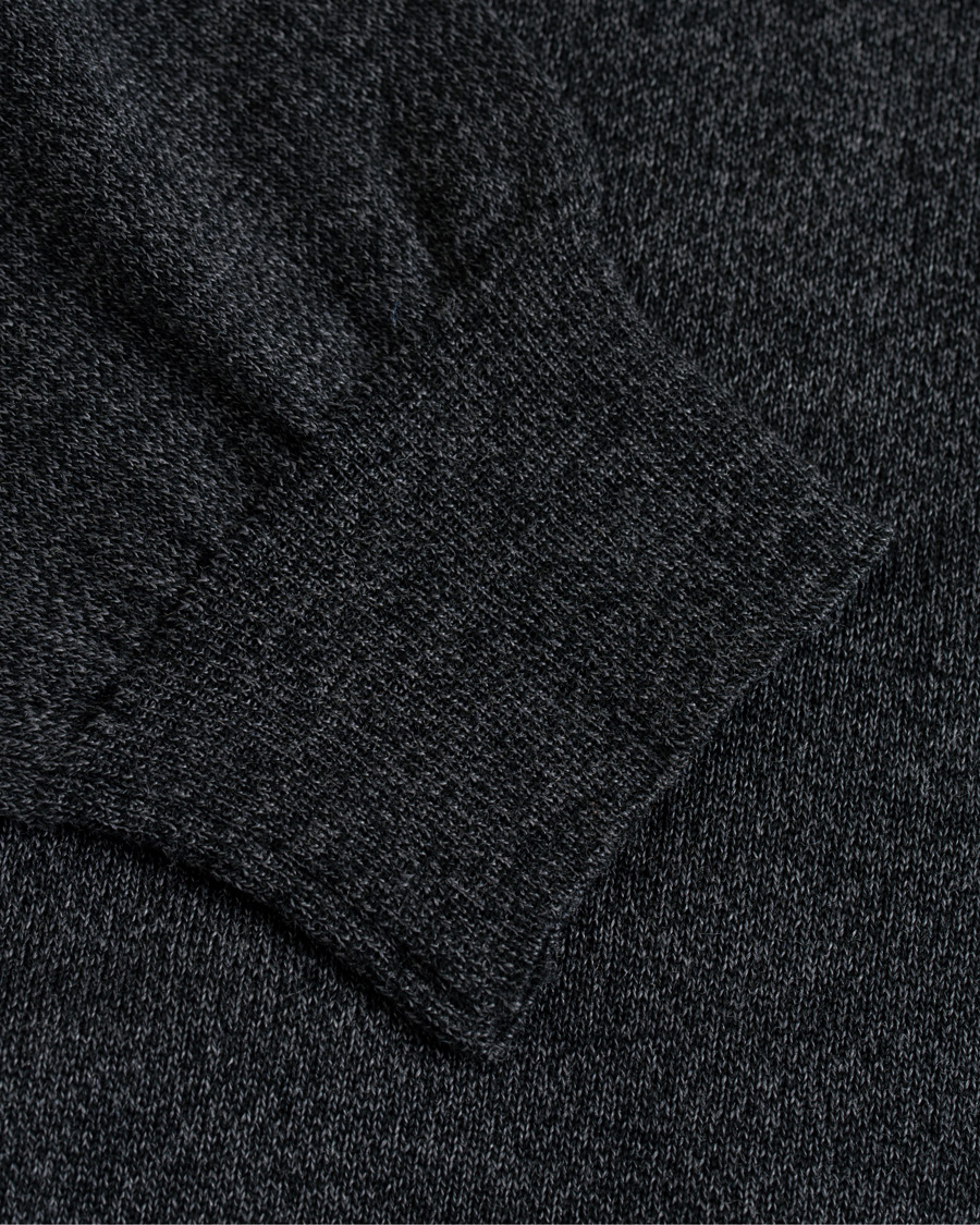 Heren | Truien | Oscar Jacobson | Cole Extra Fine Merino Rollneck Dark Grey