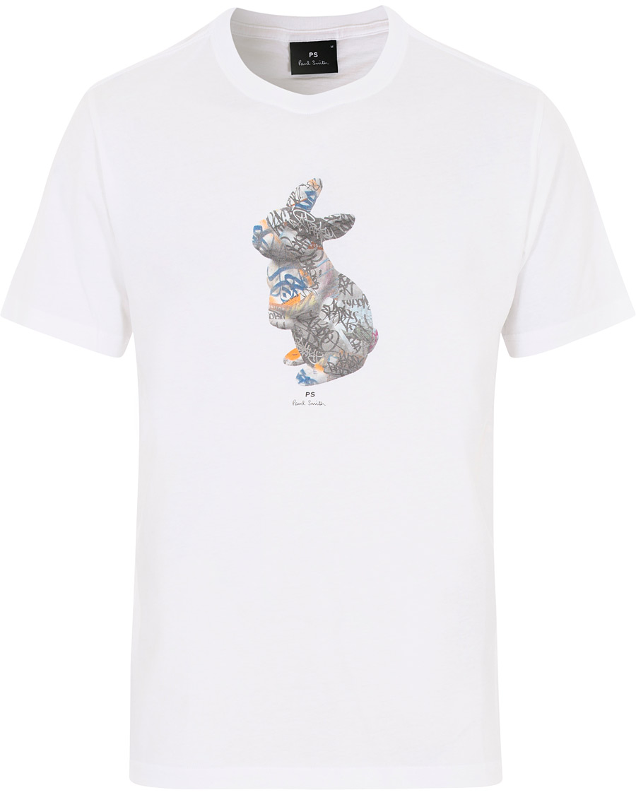 Heren | T-shirts | PS Paul Smith | Regular Fit Printed Rabbit Tee White