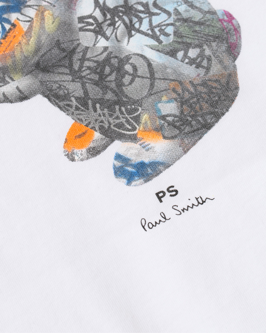 Heren | T-shirts | PS Paul Smith | Regular Fit Printed Rabbit Tee White