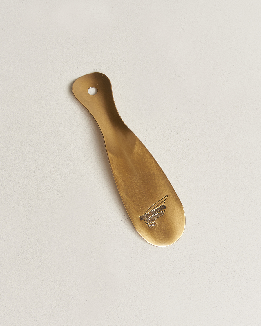 Homme | Red Wing Shoes Antique Brass Boot Horn | Red Wing Shoes | Antique Brass Boot Horn